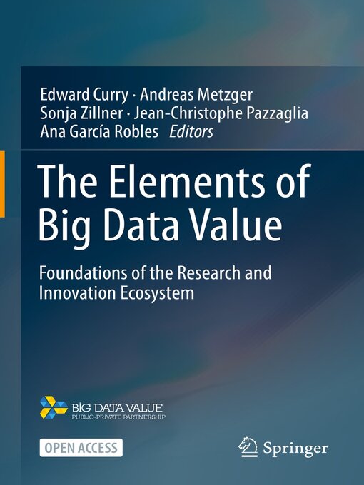 Title details for The Elements of Big Data Value by Edward Curry - Available